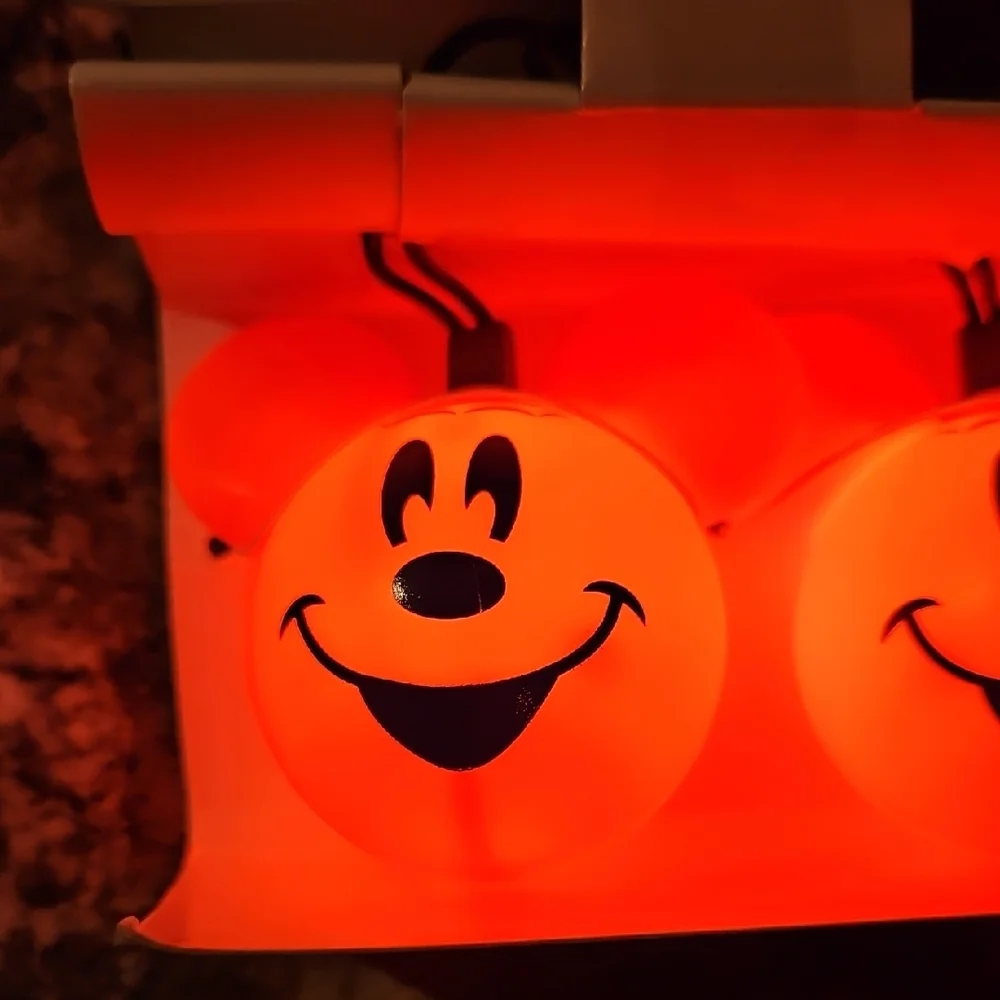 NIB | Disney Store Exclusive Halloween Party Mickey Mouse Pumpkin String Lights